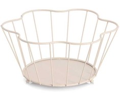 Zeller Metalowy koszyk na owoce , smėlio spalva, Ø 30 cm