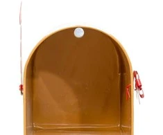 Atmosphera Metalinė pašto dėžutė Kalėdų Seneliui, ant stulpo, 32 cm