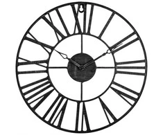 Atmosphera Metal sieninis laikrodis VINTAGE in juodos spalvos 36,5 cm