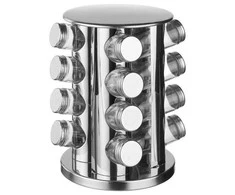 5five Simply Smart PIECES Metalinė prieskonių lentyna + stiklinė tara - 17 vnt