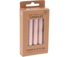 Home Styling Collection Metalinės parafino stalo žvakės, 10 cm