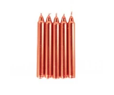 Home Styling Collection Metalinės parafino stalo žvakės, 10 cm