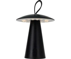 Home Styling Collection Metalinis stalinis šviestuvas, LED grybas, 15 x 17 cm