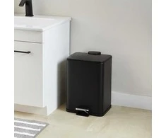Bathroom Solutions DELTA metalinė šiukšliadėžė, juoda, 20 l