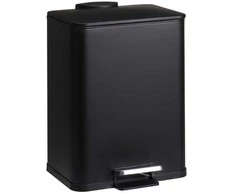 Bathroom Solutions DELTA metalinė šiukšliadėžė, juoda, 20 l