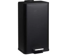 DELTA metalinė šiukšliadėžė, juoda, 30 l