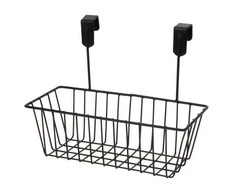 Storage Solutions Metalinis krepšys kabinimui ant durų, 28 x 15 x 21 cm