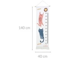 Home Styling Collection Canvas sienų aukščio lentelė su kutais, iki 160 cm aukščio, 40 x 140 cm