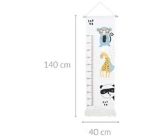 Home Styling Collection Canvas sienų aukščio lentelė su kutais, iki 160 cm aukščio, 40 x 140 cm
