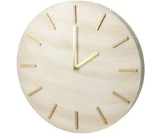 Home Styling Collection Minimalist sieninis laikrodis SUM, marble pattern, Ø 30 cm