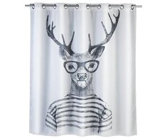 Mr Deer dušo užuolaida, tekstilė, 180x200 cm, WENKO