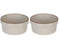 KOOPMAN Ramekins porcelianinė balta 11 cm, 275 ml 2 vnt.