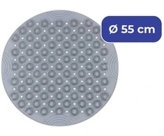 Maximex Neslystantis dušo kilimėlis su pėdų masažo šepetėliais, Ø 55 cm
