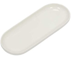 Secret De Gourmet NORA užkandžių serviravimo lėkštė, akmens masės, lauko gėlių raštas, 23 x 9 cm