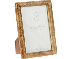 Home Styling Collection Medinis nuotraukų rėmelis, stovimas, pagamintas iš mango medienos, 23 x 2 x 28 cm
