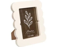 Home Styling Collection Frame Nuotraukų rėmelis su banguotu kraštu, PAGRINDAS, 18,5 x 2,2 x 23,3 cm