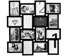 Nuotraukų rėmelis Photo frames, collage, 16 pieces, juodas, Atmosphera
