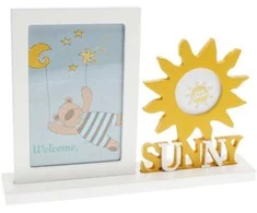 Nuotraukų rėmelis Home Styling Collection Frame Stovimas rėmas su dekoracija, 25,5 x 5 x 18,5 cm