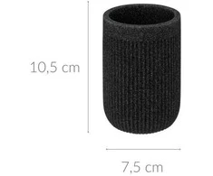 5five Simply Smart Onyx Dantų šepetėlio talpykla, ONIKSAS, šiferis, Ø 7 cm