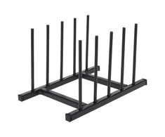 Home Styling Collection Metalinė puodo dangčio ir lėkščių laikiklis juoda 19,5x12,5x12 cm