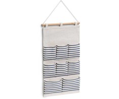 Zeller ORGANIZER NA ŚCIANĘ POLIESTER Z KIESZENIAMI 35 X 58.5 CM BEŻOWY