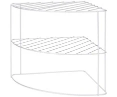 Mondex Storage Solution Virtuvės Lentyna 23x23x21,5 cm - Kampinė, Metalinė, Pilka