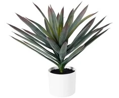 Home Styling Collection ORNO decorative artificial plant, Ø 40 x 50cm, Agave in a baltas pot