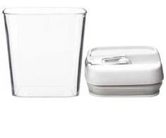 5five Simply Smart OSLO maisto konteineris, kvadratinis, skaidrus, 0,5 l talpos