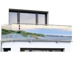 Maximex Balkono užvalkalas su paplūdimio raštu, 5 m x 85 cm