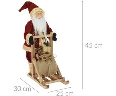 Home Styling Collection Kalėdinė dekoracija, Kalėdų Senelis ant rogių
