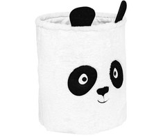 Atmosphera Pudełko na zabawki 40 cm balta Panda organizer do pokoju dziecięcego