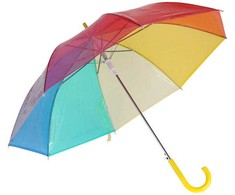 Redcliffs Parasol Didelis pusiau automatinis skėtis, vaivorykštė, Ø 80 cm
