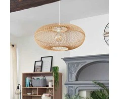 Atmosphera Lamp Pakabinamas šviestuvas bambukinis LOREN, Ø 60 cm