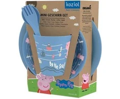 Peppa Pig „Waves At Home“ 4 dalių vaikiškų indų rinkinys, KOZIOL