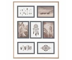 Atmosphera Frame Nuotraukų rėmelis, stiklas, 7 elementai, medinis rėmelis, atmosfera