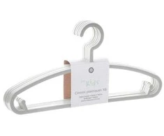 Atmosphera PIECES Vaikiškos pakabos, 6 vnt, balta spalva
