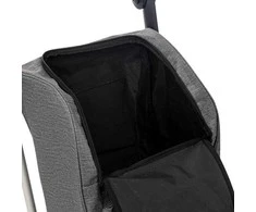 Pirkinių vežimėlis ant stabilių ratų, pilkas, 46 l