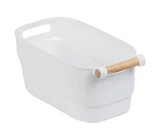 Plastikinis indas su medine rankena, 18 x 15,5 x 33,5 cm, WENKO 54019100