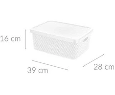 Storage Solutions Plastikinis indas su dangteliu, 13 l