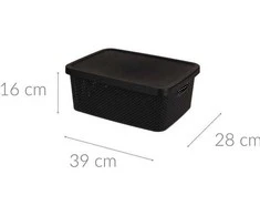 Storage Solutions Plastikinis indas su dangteliu, 13 l