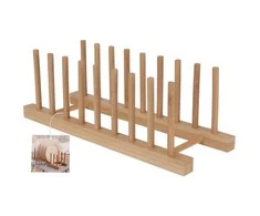 Bamboo Lėkštės lentyna, organizatorius, 100% bambukas