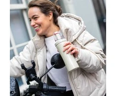 Gertuvė PLOPP TO GO vandens butelis, sandarus kamštis, 425 ml, KOZIOL