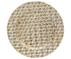 Atmosphera Lėkštinis kilimėlis su geometriniu raštu, auksinis, Ø 33 cm