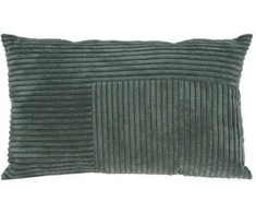 Home Styling Collection Dekoratyvinė pagalvė su velvetu kratiniu priekyje, 30 x 50 cm