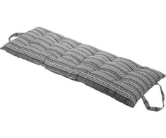 Home Styling Collection Sodo fotelio pagalvėlė, medvilnė, juodos ir baltos spalvos raštas, 120 x 40 cm