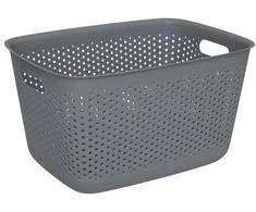 5five Simply Smart SIENNE ažūrinis konteineris, plastikinis, su rankenomis, 17 l
