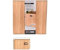 Storage Solutions Sandėliavimo sprendimai Dėžutė su bambuko priekiu ir rankena, 31 x 31 x 30,5 cm