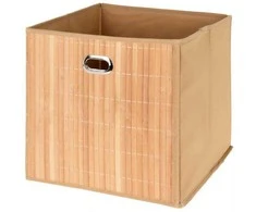Storage Solutions Sandėliavimo sprendimai Dėžutė su bambuko priekiu ir rankena, 31 x 31 x 30,5 cm