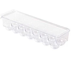 Eh Excellent Houseware Kiaušinių saugojimo dėžutė su dangteliu 14 kiaušiniams
