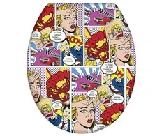 Pop-Art tualeto sėdynė - Duroplast, laisvai krintanti, WENKO